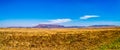 Panorama of the Endless wide open landscape of the semi desert Karoo Region in Free State and Eastern Cape