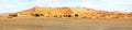 Panorama from the Erg Chebbi desert in Morocco Royalty Free Stock Photo