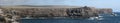 Panorama of Espanola coast line ( Galapagos ) Royalty Free Stock Photo