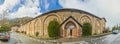 Panorama of exteriour of Holy Monastery of Virgin of Kykkos in T Royalty Free Stock Photo