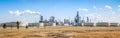 Panorama of Exxon Mobil refinery in Joliet, Illinois