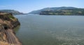 Panorama facing east across the Columbia River Gorge near Lyle, Washington, USA Royalty Free Stock Photo