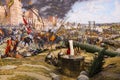 Panorama of the fall of Constantinople Museum Military, Istanbul, Turkey