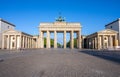 Panorama of the famous Brandenburg Gate in Berlin