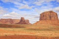 Panorama with famous Buttes of Monument Valley from Arizona, USA. Royalty Free Stock Photo