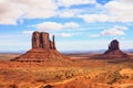 Panorama with famous Buttes of Monument Valley from Arizona, USA. Royalty Free Stock Photo