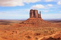 Panorama with famous Buttes of Monument Valley from Arizona, USA. Royalty Free Stock Photo