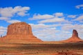 Panorama with famous Buttes of Monument Valley from Arizona, USA. Royalty Free Stock Photo