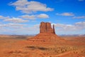 Panorama with famous Buttes of Monument Valley from Arizona, USA. Royalty Free Stock Photo