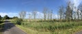 Panorama from farmland around the Sneeker lake Royalty Free Stock Photo