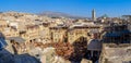 Fes panorama with a tannery