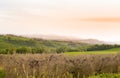 View of landscape across of Umbria and Tuscany regions Royalty Free Stock Photo