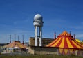 Panorama at the Field of the Historical Airport Tempelhof, Berlin Royalty Free Stock Photo