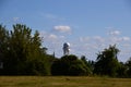 Panorama at the Field of the Historical Airport Tempelhof, Berlin Royalty Free Stock Photo