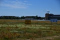 Panorama at the Field of the Historical Airport Tempelhof, Berlin Royalty Free Stock Photo