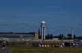 Panorama at the Field of the Historical Airport Tempelhof, Berlin Royalty Free Stock Photo