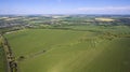 A panorama of a field of summer days Royalty Free Stock Photo