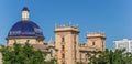 Panorama of the Fine Arts Museum in Valencia Royalty Free Stock Photo