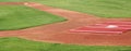 Panorama of the first base line Royalty Free Stock Photo