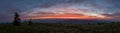 Panorama of First Light on Grassy Ridge
