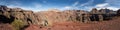 Panorama of The First View of The Colorado River From The South Kaibab Trail