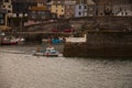 A panorama from the fishing town of Mevaggisey in Cornwall.