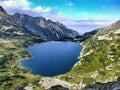 Panorama of the Five Polish Lakes Valley in Poland.
