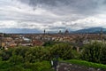 Panorama of Florence with dramatic sky before a storm Royalty Free Stock Photo