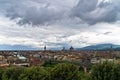 Panorama of Florence with dramatic sky before a storm Royalty Free Stock Photo
