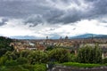 Panorama of Florence with dramatic sky before a storm Royalty Free Stock Photo