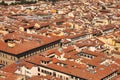 Panorama of Florence, Italy, Europe. Panoramic skyline. City of Florence in the Tuscany region in Italy and the dome of the Royalty Free Stock Photo