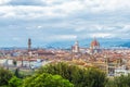 Panorama of Florence and Saint Mary of the Flower in Florence Royalty Free Stock Photo