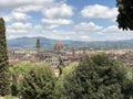 Panorama of Florence and Saint Mary of the Flower in Florence Royalty Free Stock Photo