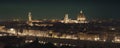 Panorama of Florence skyline at night, Tuscany Royalty Free Stock Photo