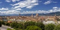 Panorama of Florence in spring