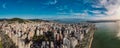 Panorama of Florianopolis downtown. Modern buildings in Brazilian city