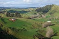 Panorama of the forgotten world highway, New Zealand Royalty Free Stock Photo