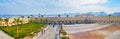 Panorama of the Fort of Alexandria, Egypt Royalty Free Stock Photo