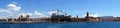 Panorama of Fort Saint-Jean and Cathedral Royalty Free Stock Photo