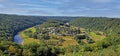 Panorama de Frahan Rochehaut Belgique Royalty Free Stock Photo