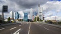 Panorama of Frankfurt am Main. Royalty Free Stock Photo