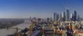 Panorama of Frankfurt am Main city Royalty Free Stock Photo