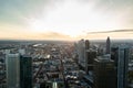 Panorama of Frankfurt am Main, Germany. Copy space Royalty Free Stock Photo