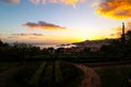Panorama of Funchal from Viewpoint Vila Guida Royalty Free Stock Photo