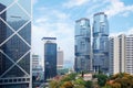 Panorama of futuristic city Hong Kong