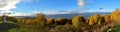 Panorama of Galich lake the middle band of Russia