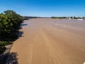 Panorama of the Garonne river from the banks of Bordaux