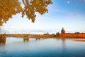 Panorama of Garonne river embankment in Toulouse