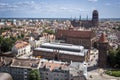 Panorama of Gdansk city in Tricy