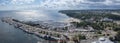 Panorama of Gdynia Kosciuszko harbor, Poland